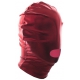 Cagoule de soumission avec Ouverture Bouche Rouge