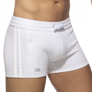 Addicted POCKETS SPORTS ZIP Shorts White