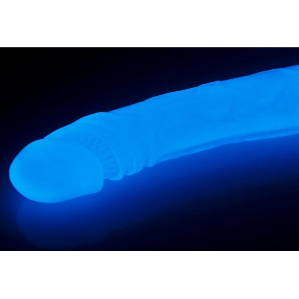 Lumino phosphoreszierender Doppeldildo 37 x 3.5cm