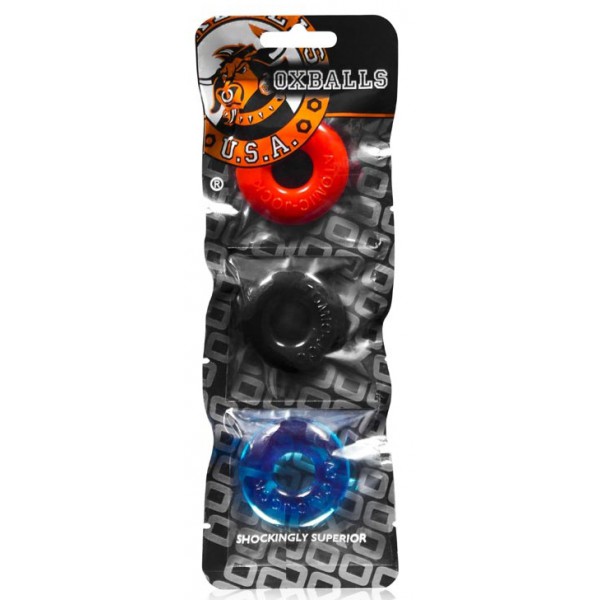 Pack of 3 mini Oxballs cockrings