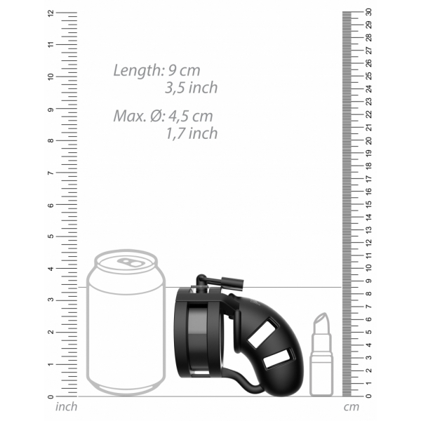 ManCage Silikon-Keuschheitsgürtel Modell 18 - 9 x 3.2cm