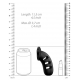 Jaula de castidad de silicona ManCage Modelo 21 - 11,5 x 3,5cm