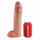 Dildo de suspensão de cinta oca Carne 22 x 6,5 cm