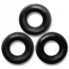 Oxballs Lot de 3 cockrings Fat Willy Noirs