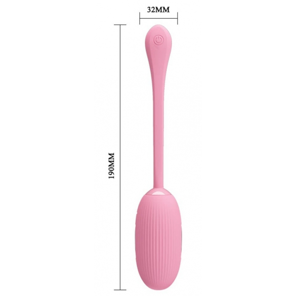 Doreen Pretty Love Electro Connected Vibrating Egg 7 x 3,4cm Light Pink