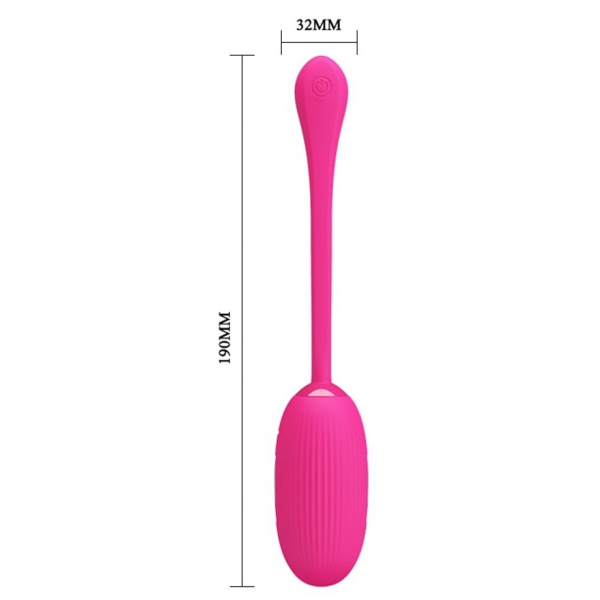 Doreen Pretty Love Huevo Vibrador Electroconectado 7 x 3,4cm Rosa