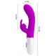 Vibro Rabbit Cerberus Pretty Love 21cm Purple