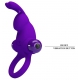 Vibrating Cockring Dick Rabbit Pretty Love 30mm Purple