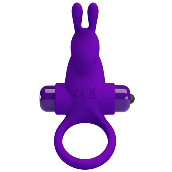 Anel vibratório de piça Dick Rabbit Pretty Love 30mm Purpura
