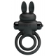 Vibrating Cockring Dick Rabbit Petty Love 25mm Black