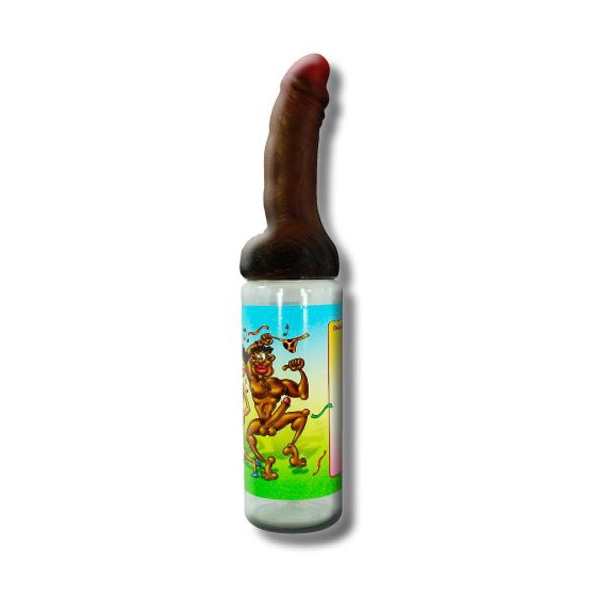 Baby Bottle with Brown Penis 750ml
