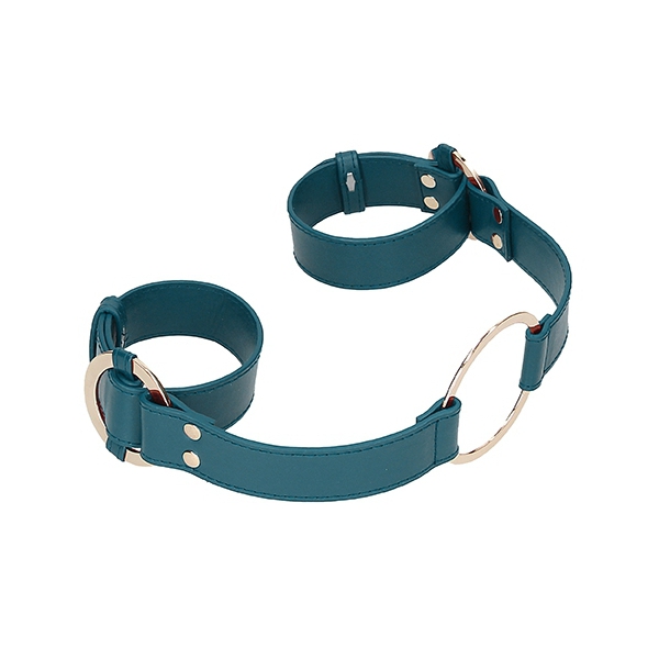 Handcuffs for wrists with Blue Halo Rings