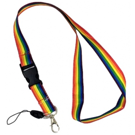Pride Items Cordón arco iris con clip 50cm