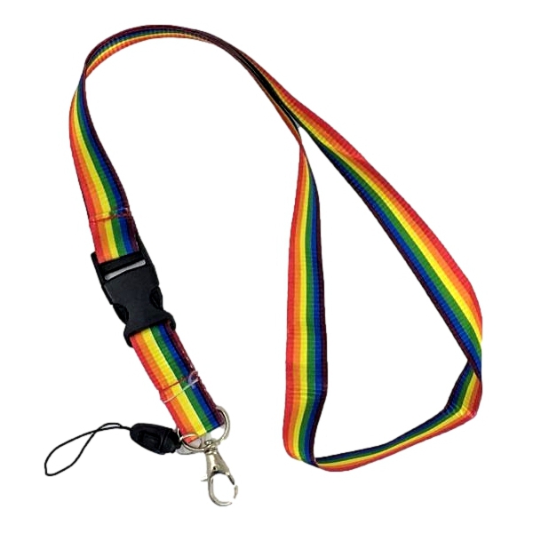 Corda arcobaleno con clip 50cm