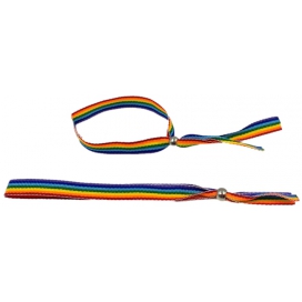 Pride Items Pulsera de tela arco iris