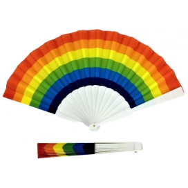 Rainbow fan 23cm