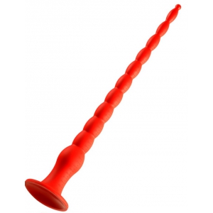 Stretch Worm Long Stretch Worm Dildo N°4 - 50 x 5.2cm Red