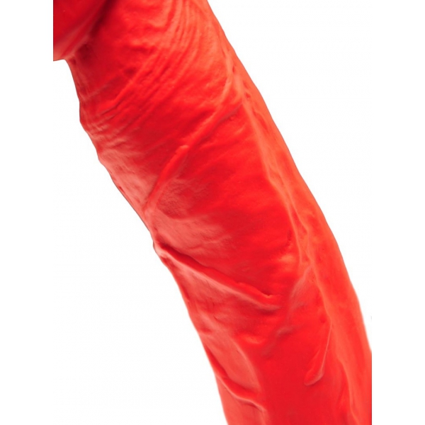 Consolador de silicona Stretch N°1 - 14 x 3,7cm Rojo