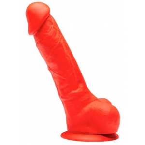 Stretch Real Silicone Dildo Stretch N°2 - 17 x 4.3cm Rood