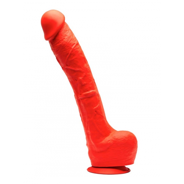 Dildo de Silicone Alongamento N°7 - 32 x 7cm Vermelho