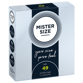 MISTER SIZE Mister Size - Pure Feel - 49 mm - 3 pack