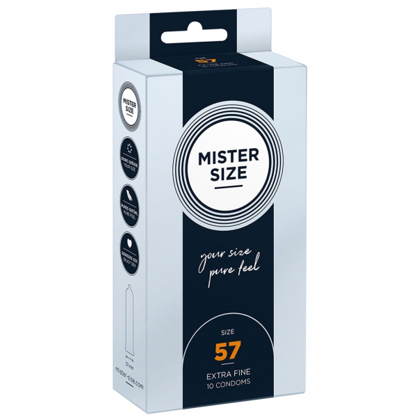 Preservativos MISTER SIZE 57mm x10