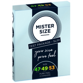 MISTER SIZE Mister Size - Pure Feel - 47, 49, 53 mm 3 pack - tester