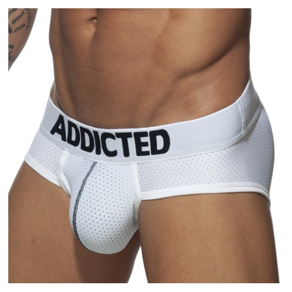 PUSH UP MESH Briefs White