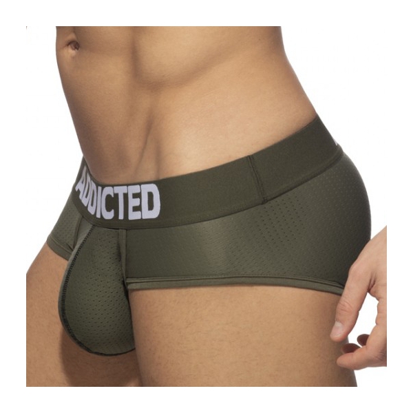 PUSH UP MESH Briefs Khaki