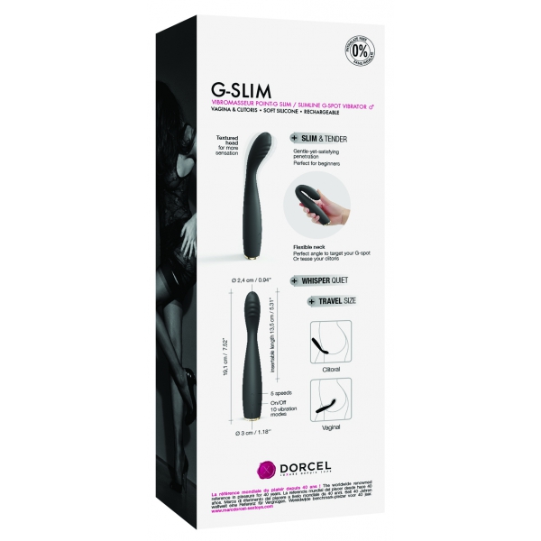 Dorcel G-Slim Stimulator 19cm Black