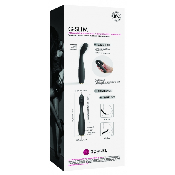 Stimolatore Dorcel G-Slim 19 cm nero