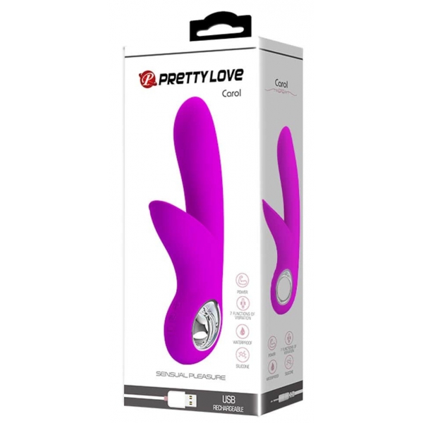 Coniglio Vibro Carol Pretty Love 19cm Viola