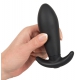 Plug vibrante Vibro 10 x 3,8 cm nero