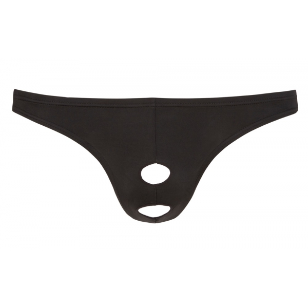 Tanga DOUBLE HOLE Negro