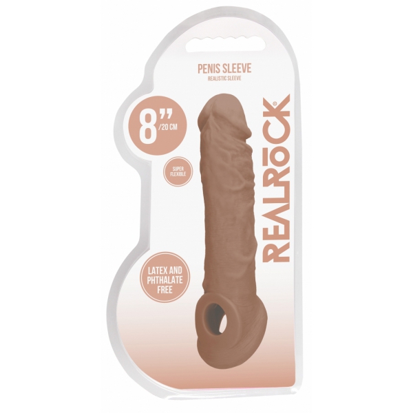 Gaine de pénis Realrock Curve 17 x 4.5cm Latino