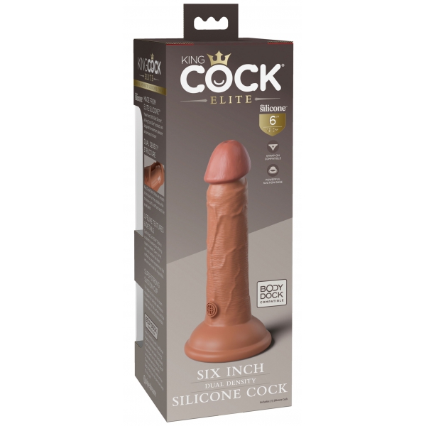 Dildo realistico 2Density Six - 15,5 x 4 cm Latino