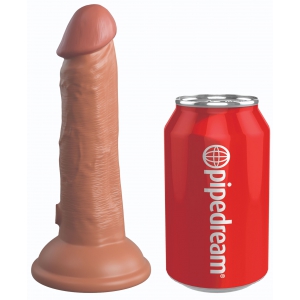 King Cock Elite Dildo realistico 2Density Six - 15,5 x 4 cm Latino