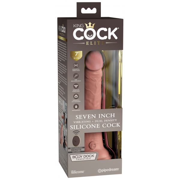 Dildo vibrante 2Density Seven - 18 x 4 cm