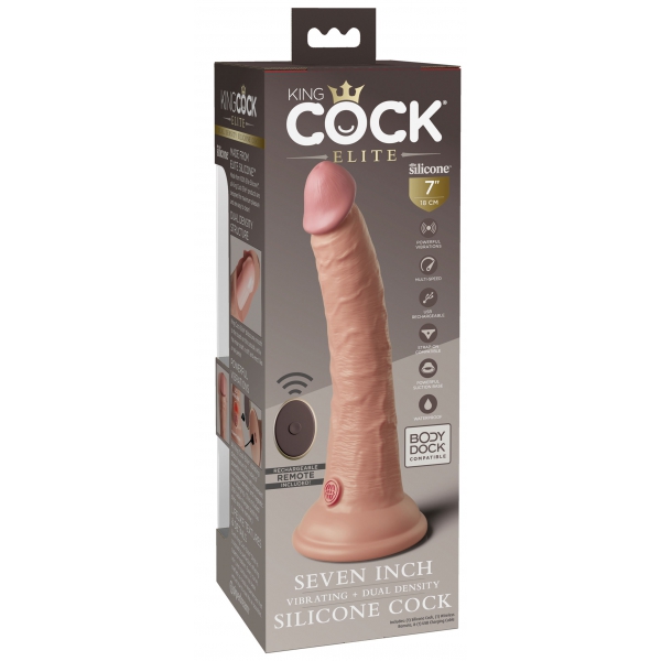 2Density Zeven vibrerende dildo - 18 x 4cm