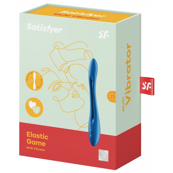 Multi-vibrator Elastische Spelbevrediger Blauw