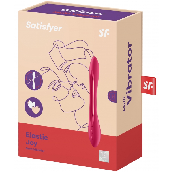 Multi-vibrateur Elastic Joy Satisfyer Rouge