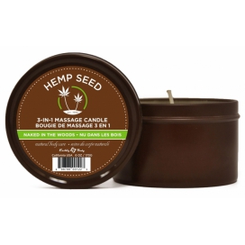 Earthly Body Candela da massaggio Naked in the Wood 170g