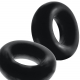 Set of 2 Black Stiffy Bulge Cockrings