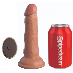 King Cock Elite 2Densidade Seis dildo vibratório - 15,5 x 4cm Latino