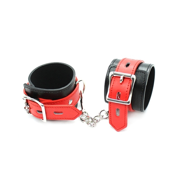 Cuffy wrist cuffs Black-Red