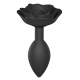 Plug anal Open Roses Jewel L 9 x 3.8cm Negro