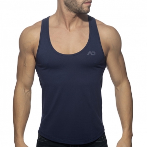 Addicted U-NECK Tank Top Navy