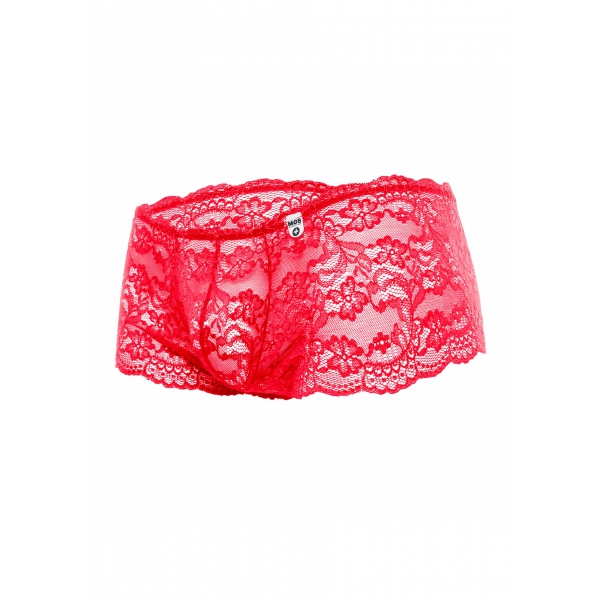 Sexy Boxer mit Spitze LACE MoB Rot