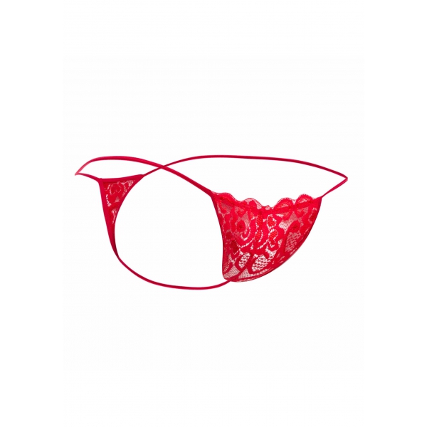 Thong Lace LACE MoB Red