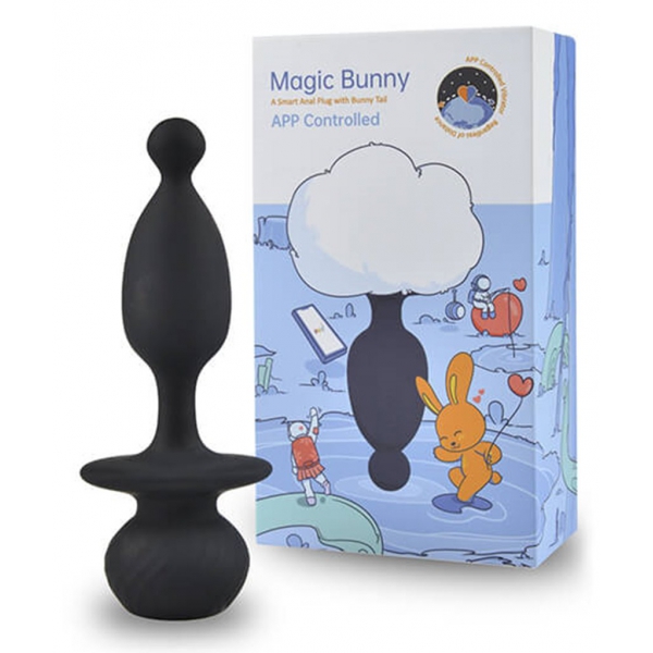 Magic Bunny Tail Vibrating Plug 9 x 2.9cm